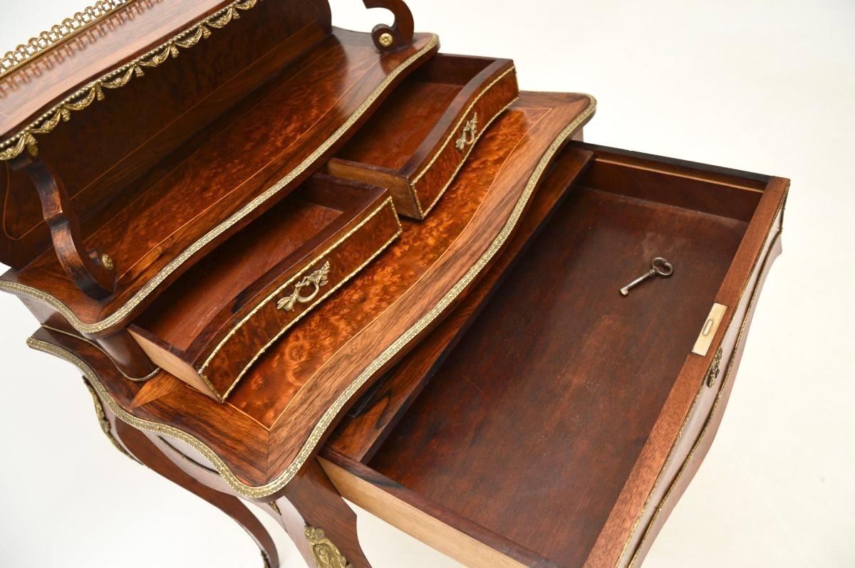 Antique French Amboyna Escritoire Escritorio 1