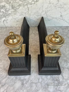 Antique French Andirons or Firedogs, 19th Century