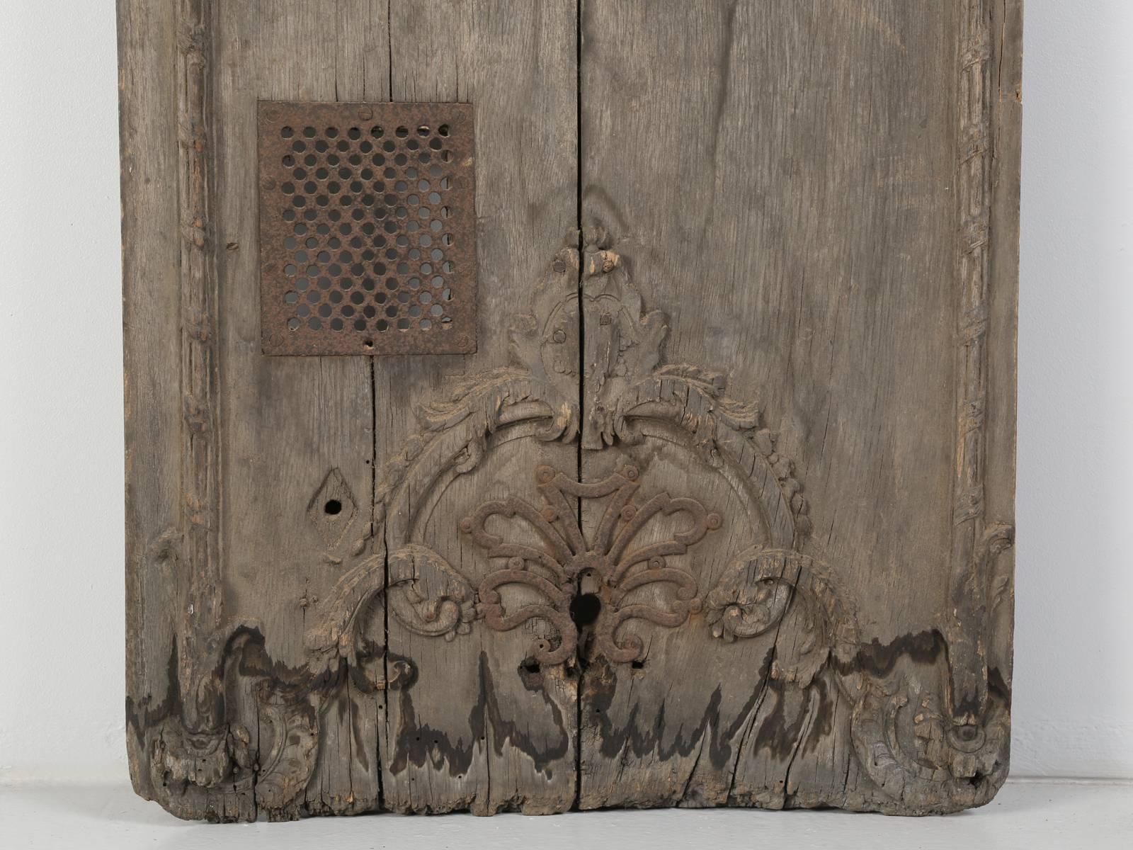 Antique French Architectural Panel or Door, in Original Paint 3