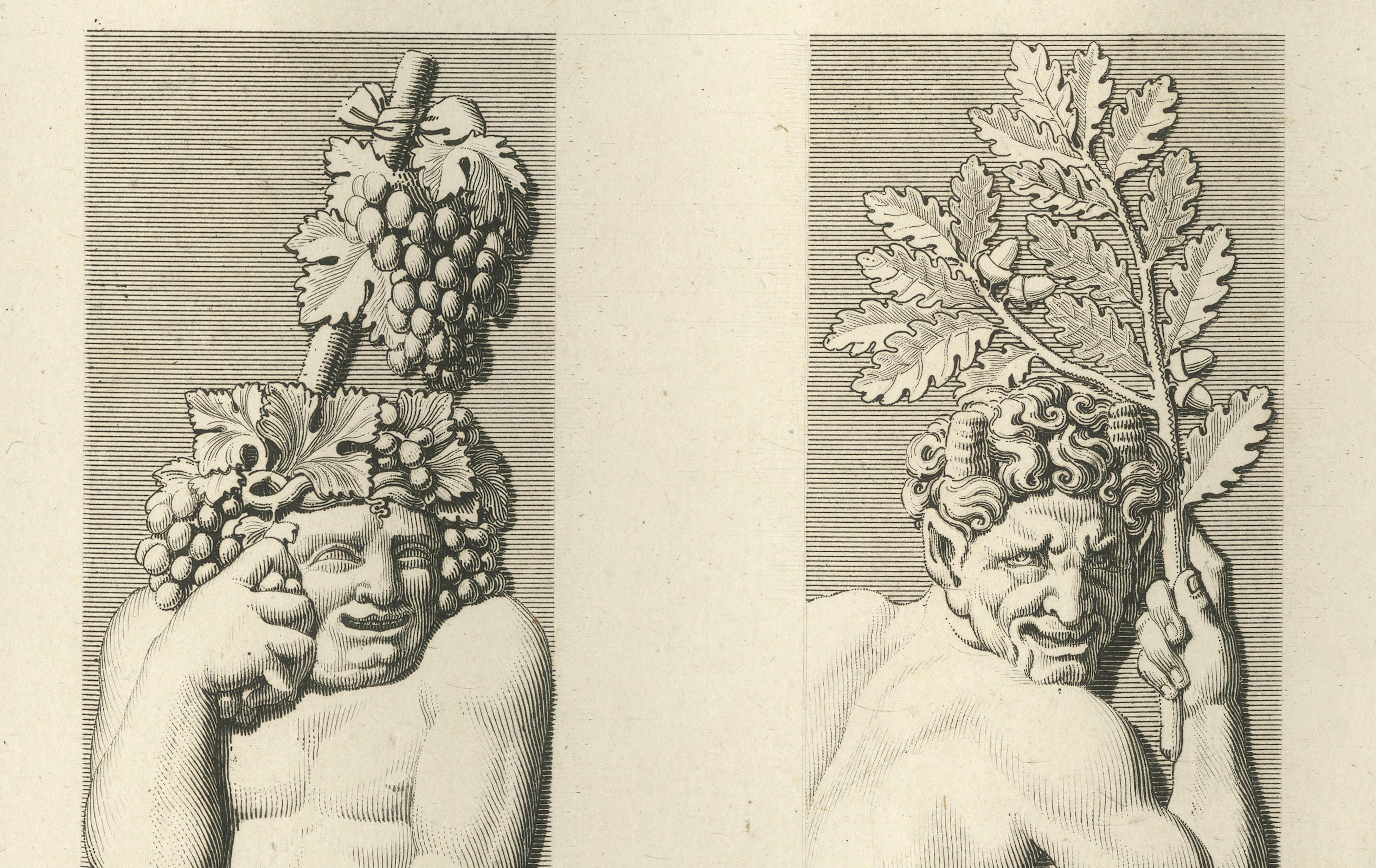 Antique French Architectural Sculpture Engravings Set of 3, Louvre Reliefs. 1803