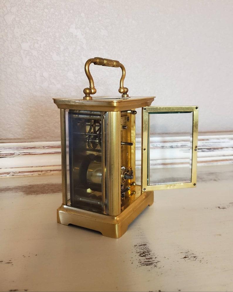 Brass Antique French Armand Couaillet Freres Carriage Clock