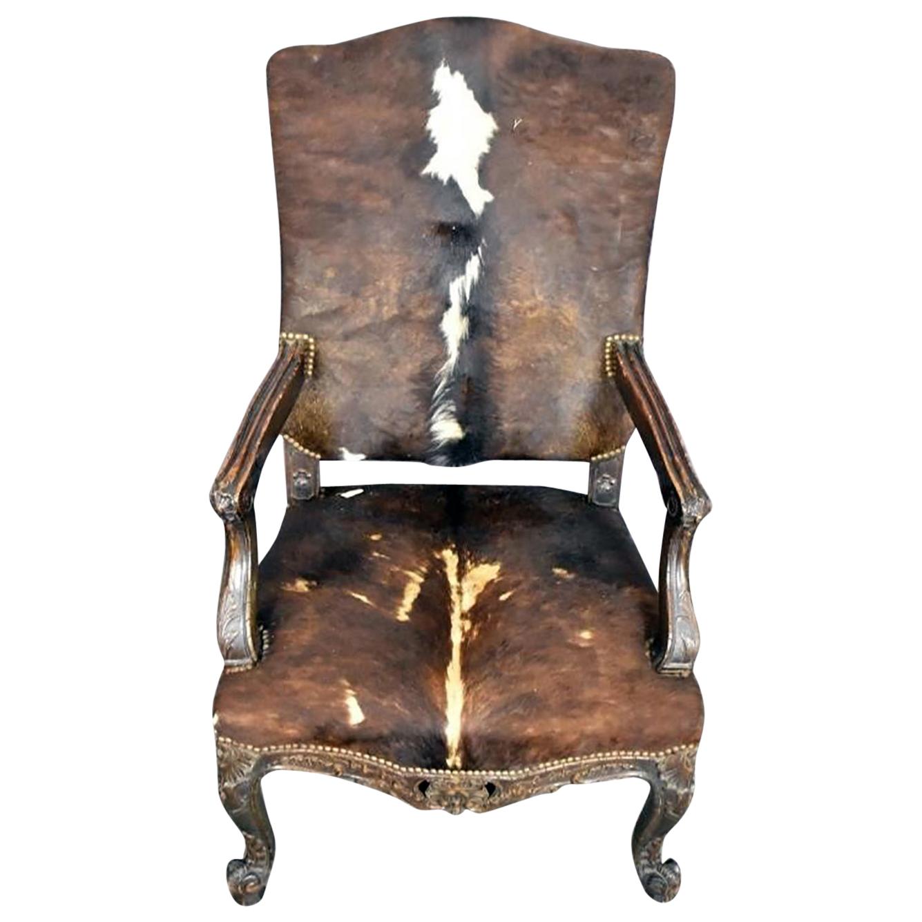 Antique French Armchair from Auvergne-Rhône-Alpes For Sale