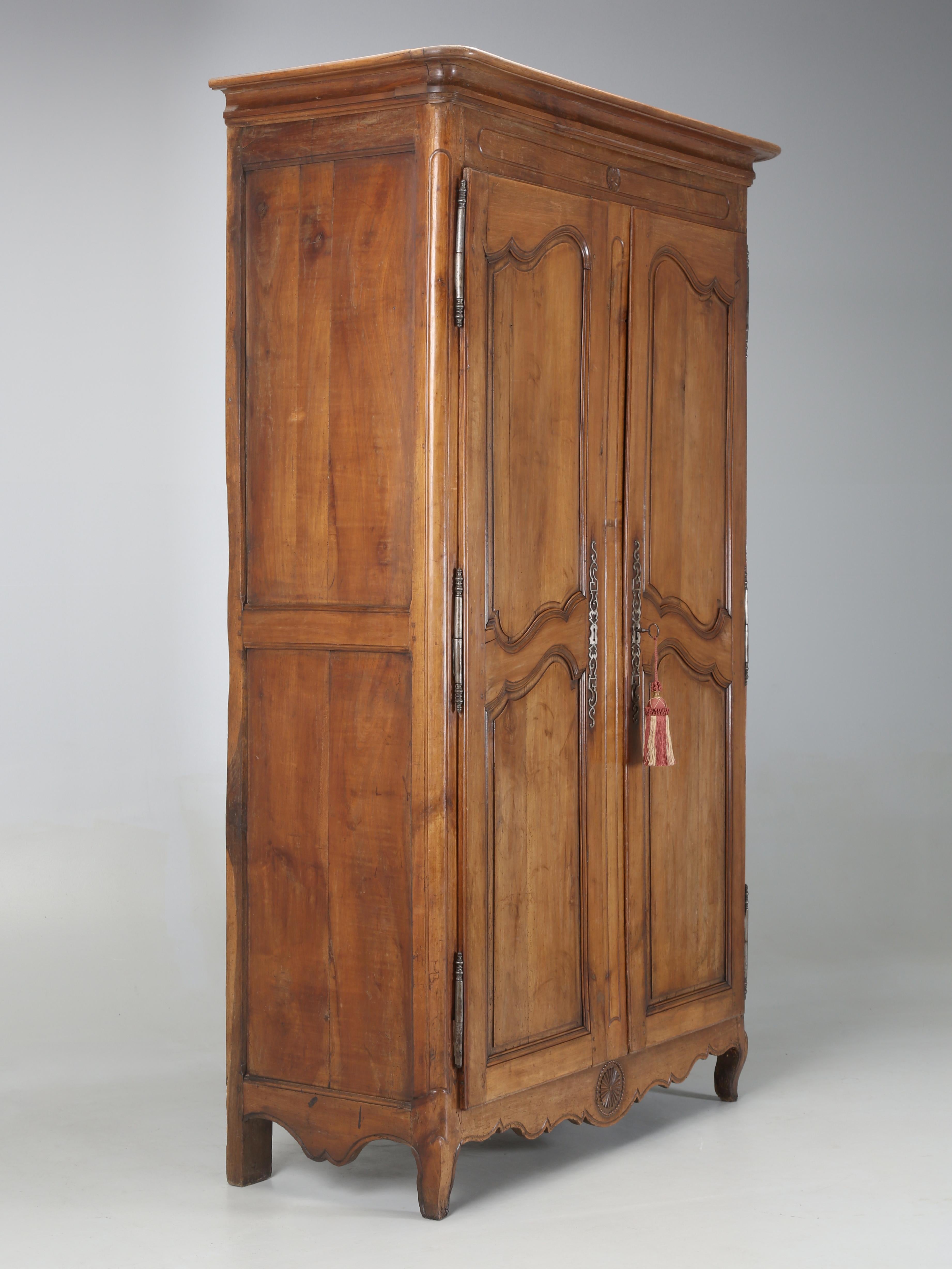 Hand-Carved Antique French Armoire Incredible Patina Just Completed Sympathetic Restoration