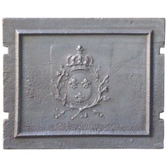 Antique French 
Arms of France
 Fireback, 18th Century