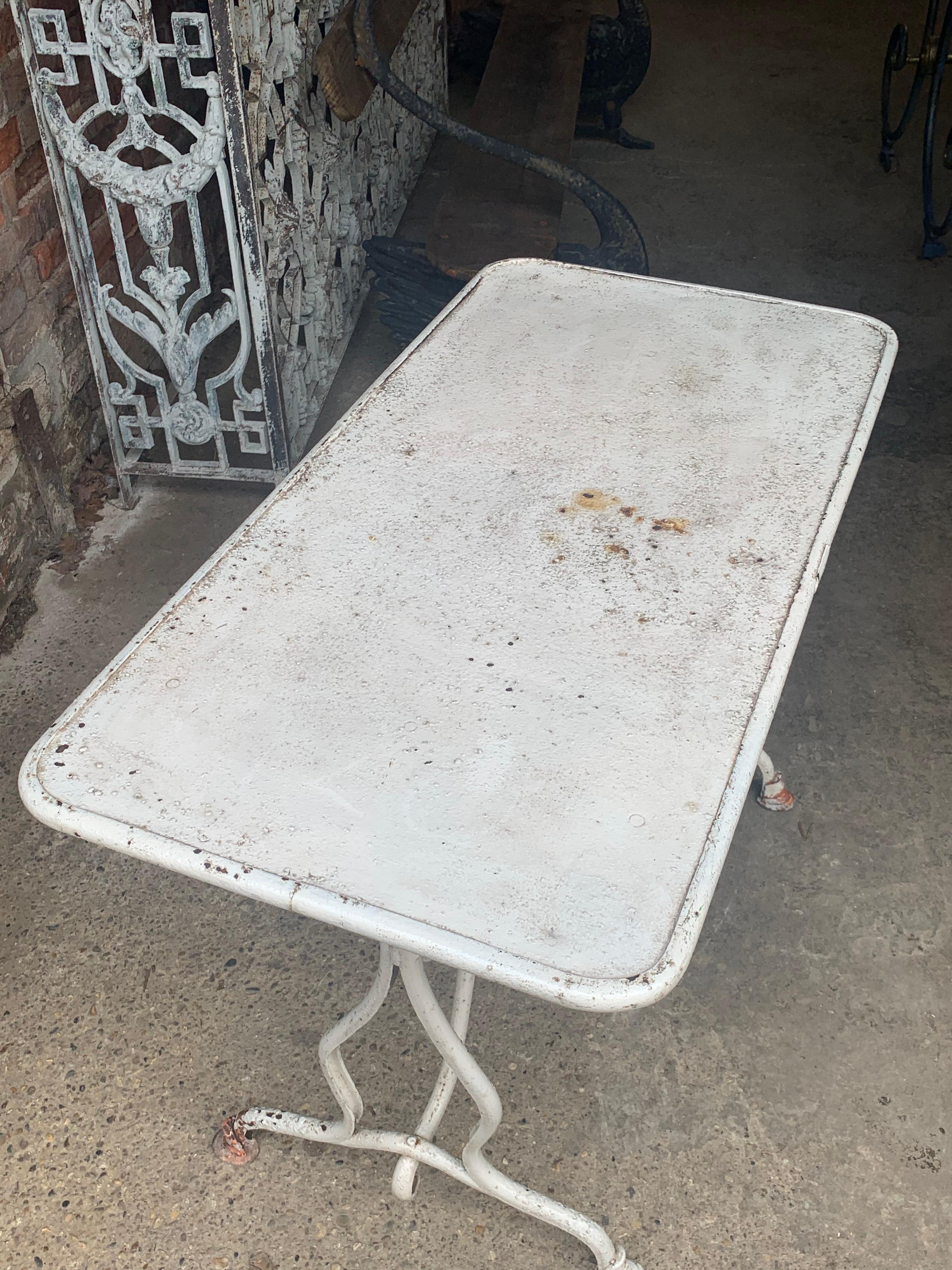 Early 20th Century Antique  French Arras Garden Table For Sale