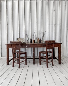 Antique French Art Academy Table with Double-Sided Drawers, Circa 1920