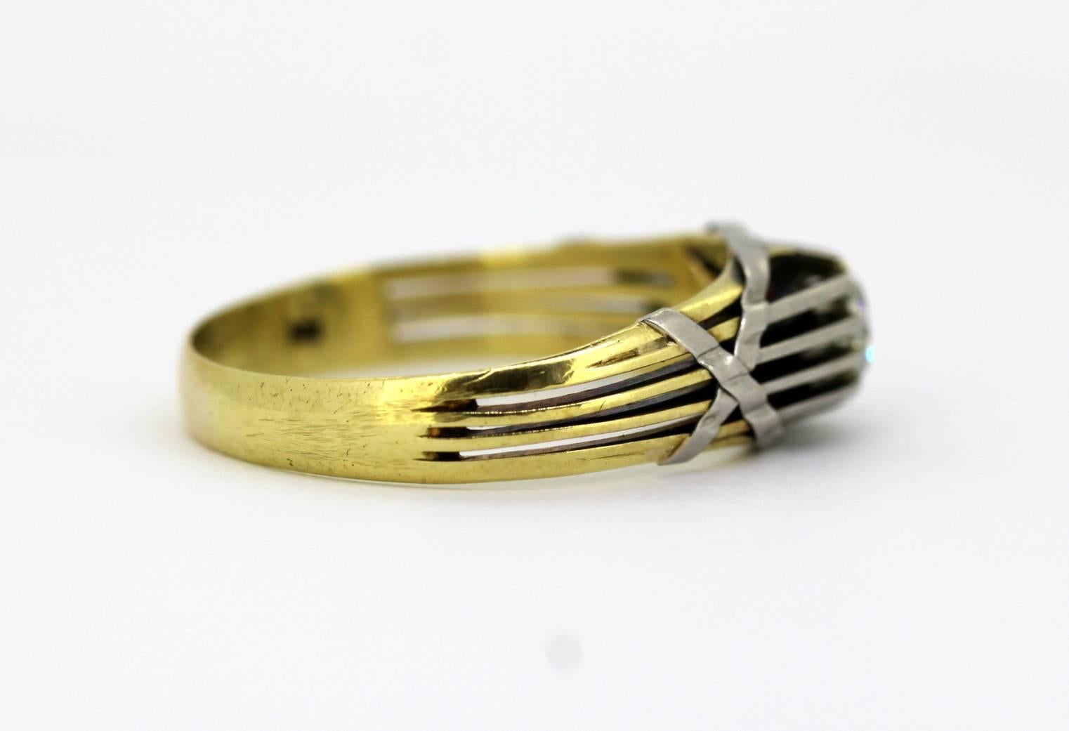 art deco mens ring