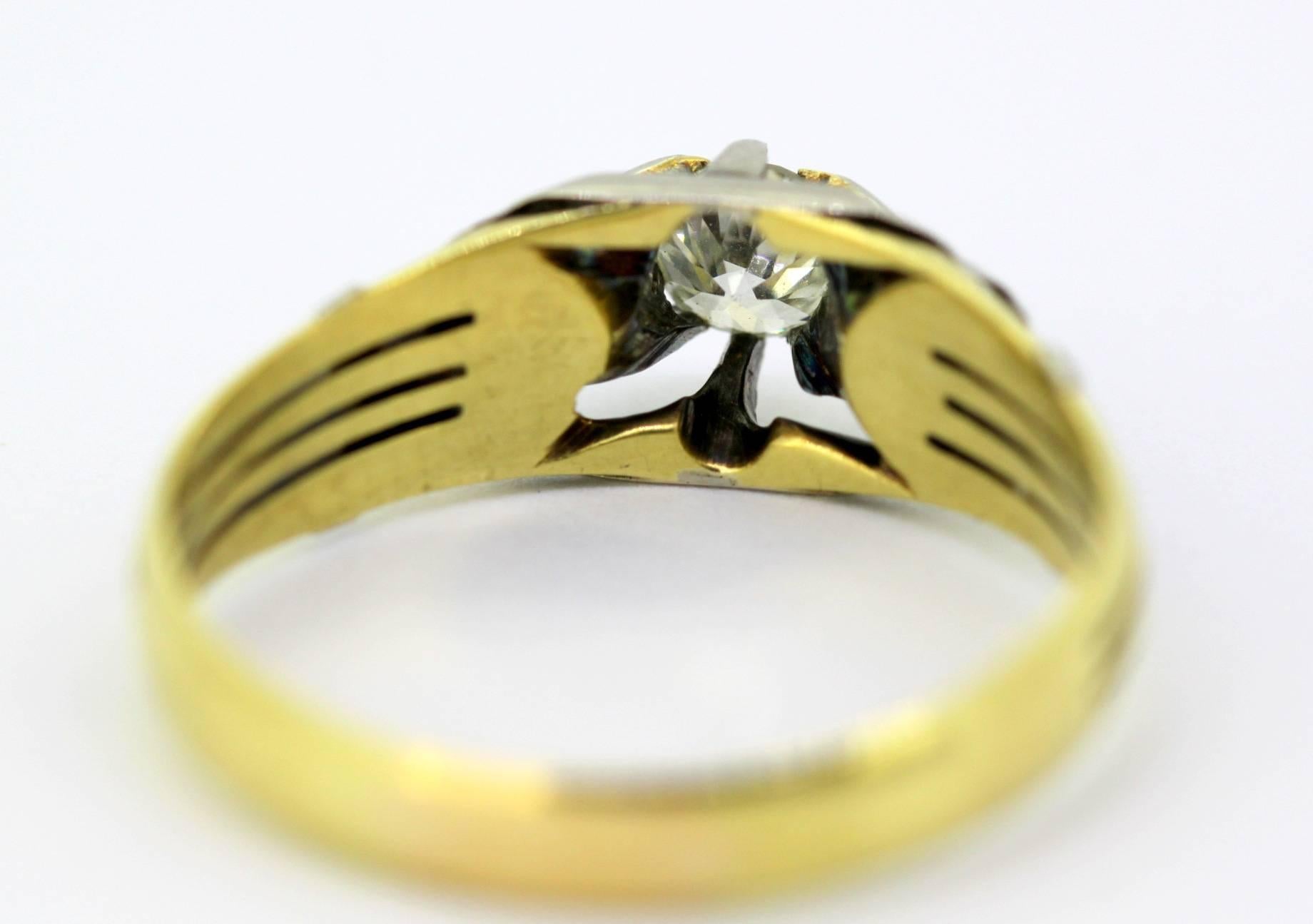 mens art deco ring