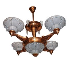 Antique  French Art Deco chandelier
