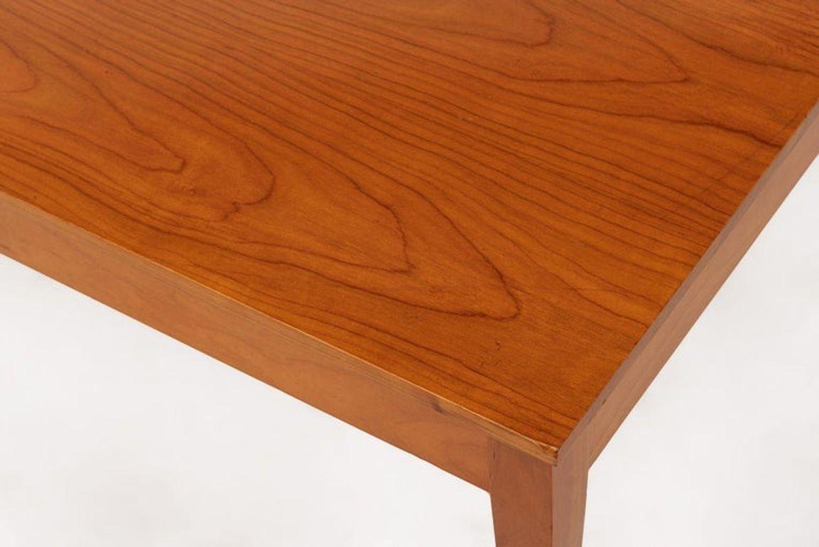 Antique French Art Deco Cherry Wood Writing Desk Table by Jacques Quinet For Sale 4