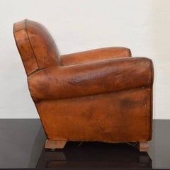 Antique French Art Deco Club Chair circa 1940 through Country Trader