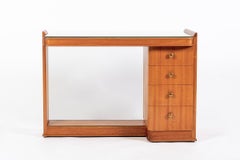 Antique Bureau en bois de citronnier Dominique Art Deco Français 1930s