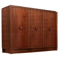 Used French Art Deco Mahogany Sideboard Cabinet by Andre Sornay