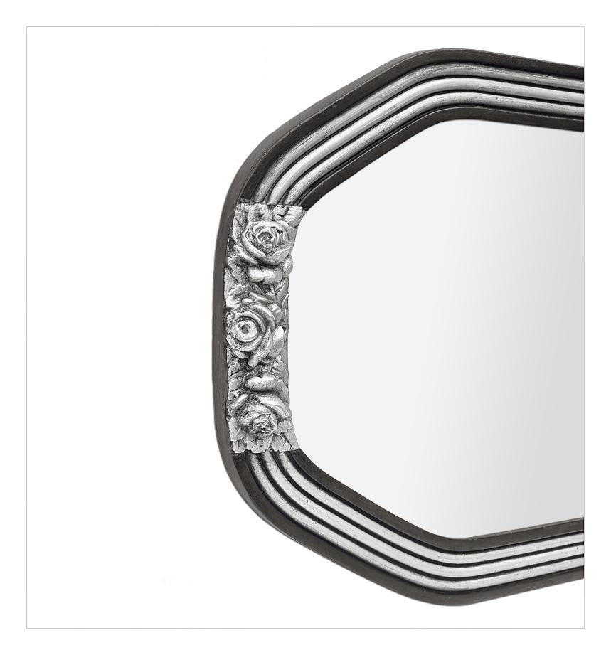 Début du 20ème siècle Antique Wall Mirror Octogonal Art Deco Français, circa 1920 en vente