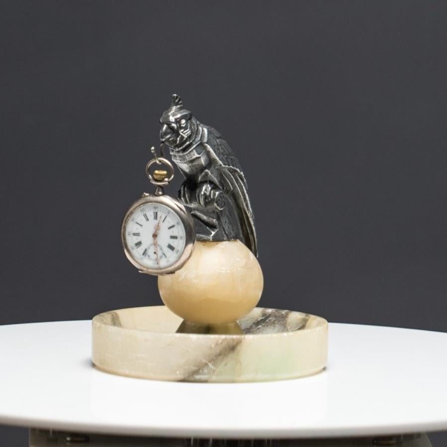 Mid-20th Century Antique French Art Deco Parrot Themed Watch Holder