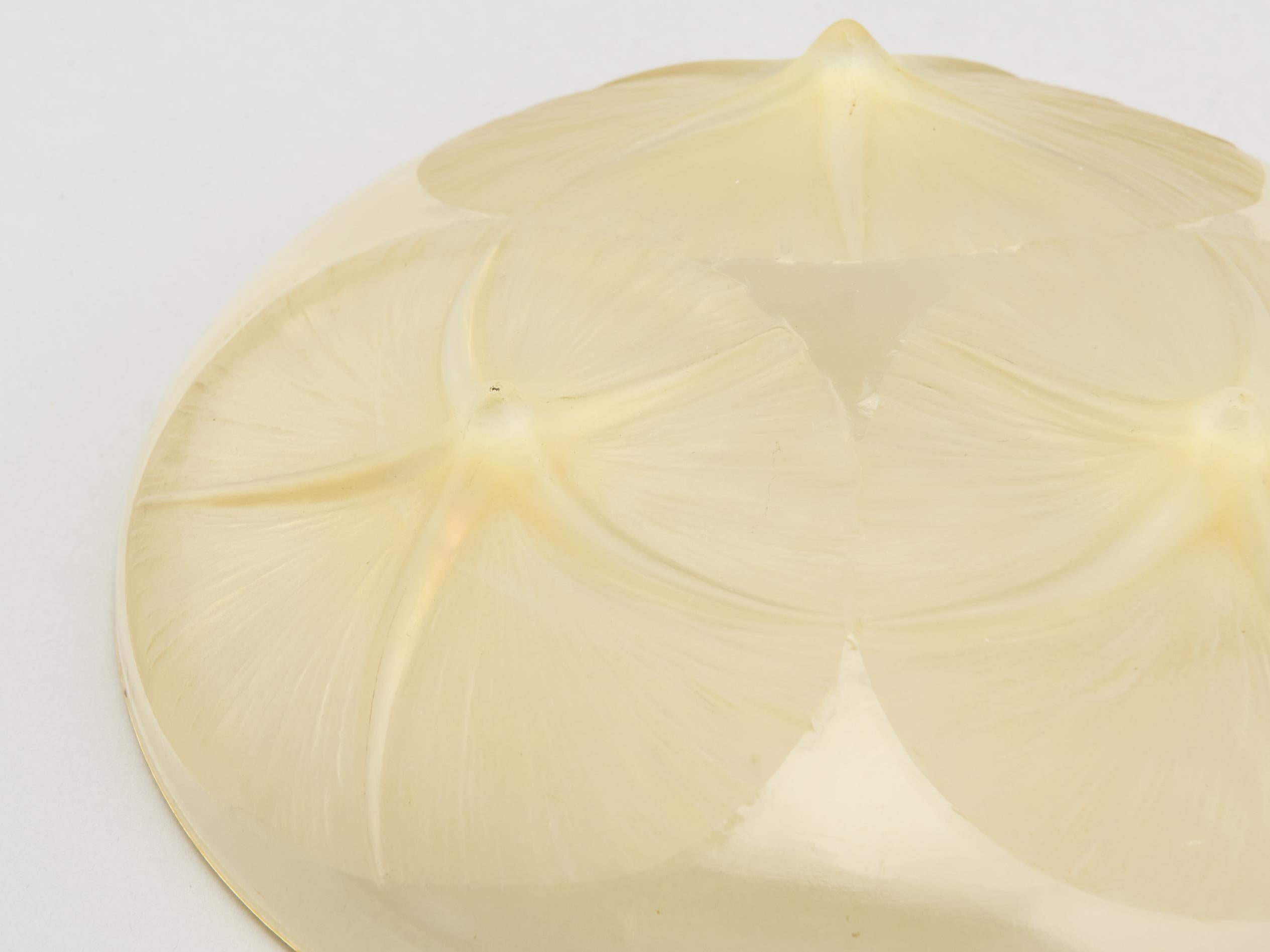 Antique French Art Deco Rene Lalique Bowl Waterlily,  Signed, 1920s For Sale 2