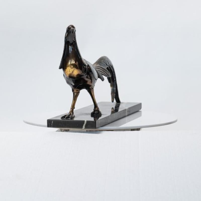 Antique French Art Deco Spelter Pheasant Sculpture 3