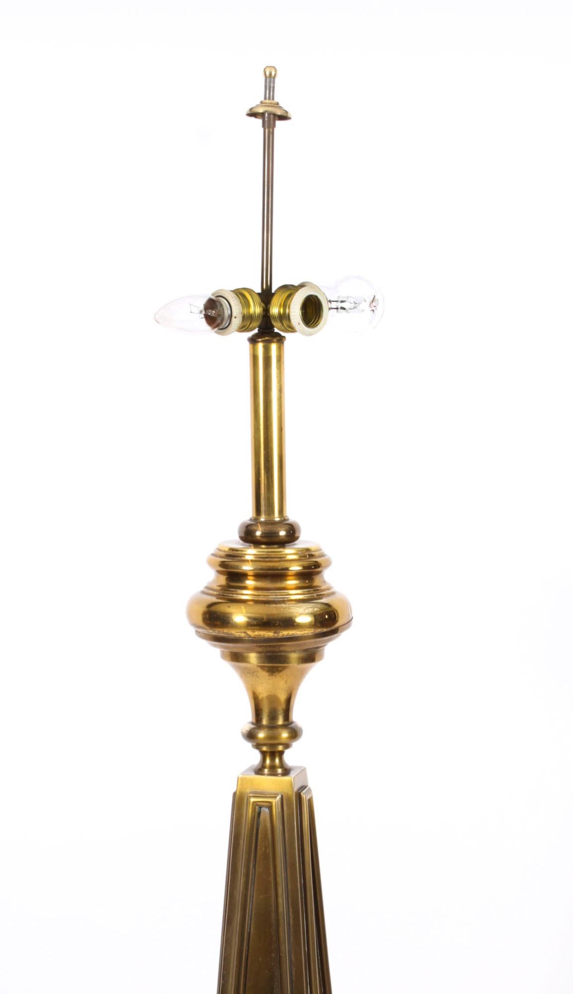Antike französische Art-Déco-Stehlampe im Art déco-Stil mit Schirm, um 1920 im Angebot 6