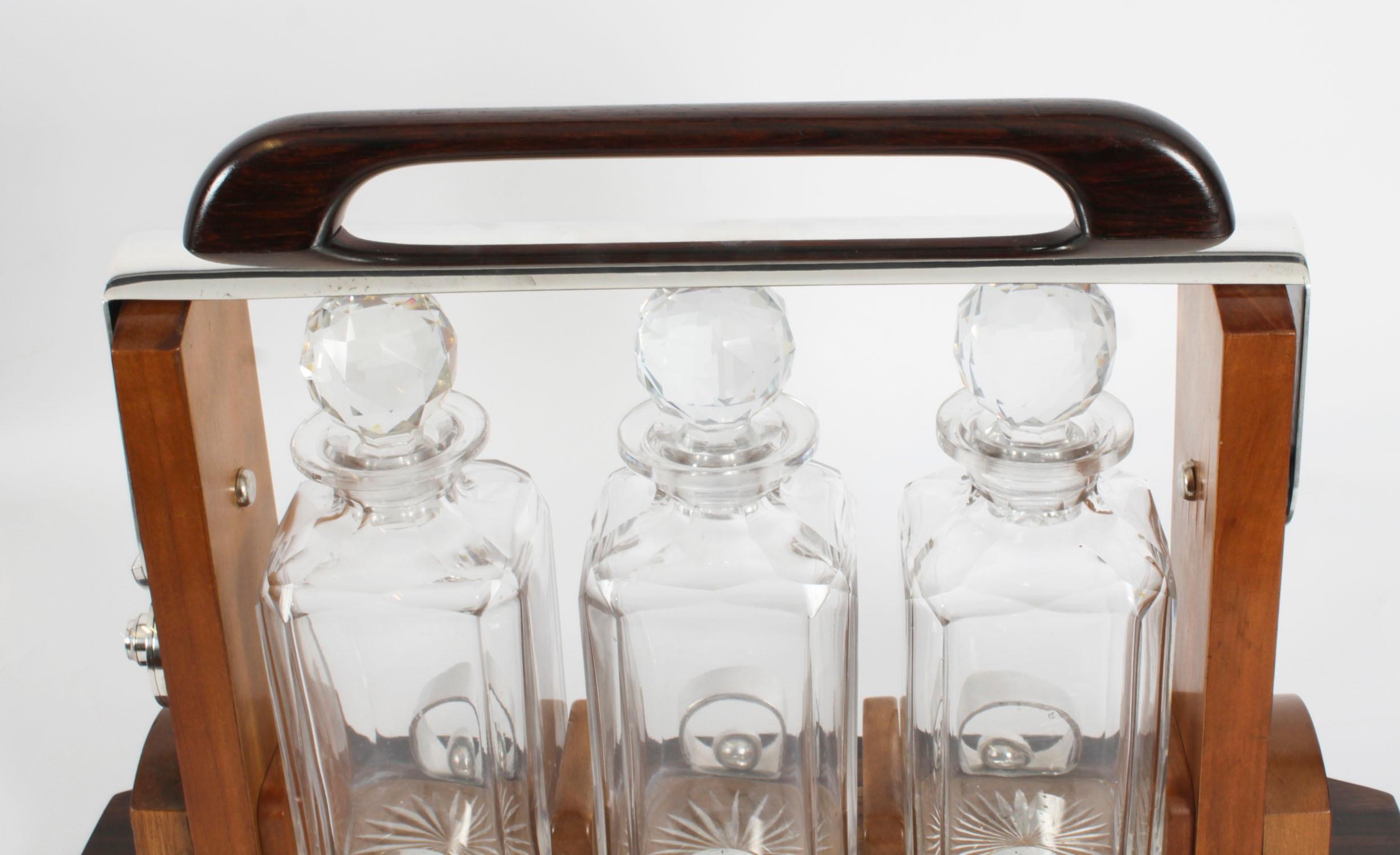 Antique French Art Deco Tantalus by Louis Prodhon, Paris 1930 Century 4