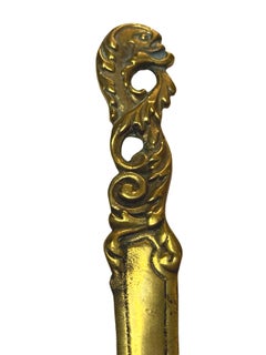 Antique French Art Nouveau Bronze Letter Opener, 1920s or earlier