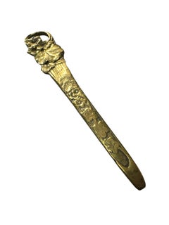 Antique French Art Nouveau Bronze Letter Opener, 1920s or earlier