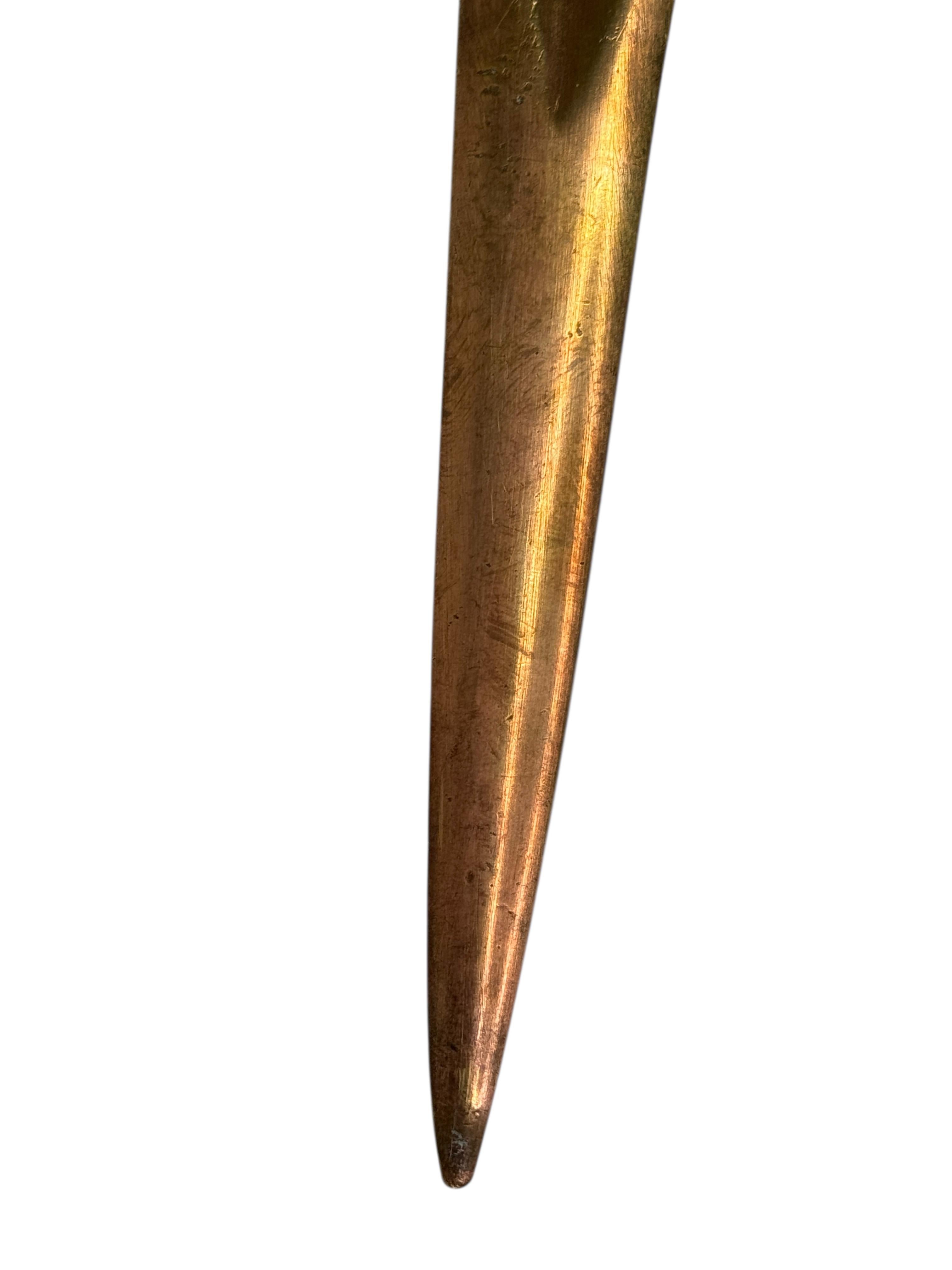 Antique French Art Nouveau Bronze Weizengarbe Brieföffner, 1910s oder älter (Französisch) im Angebot