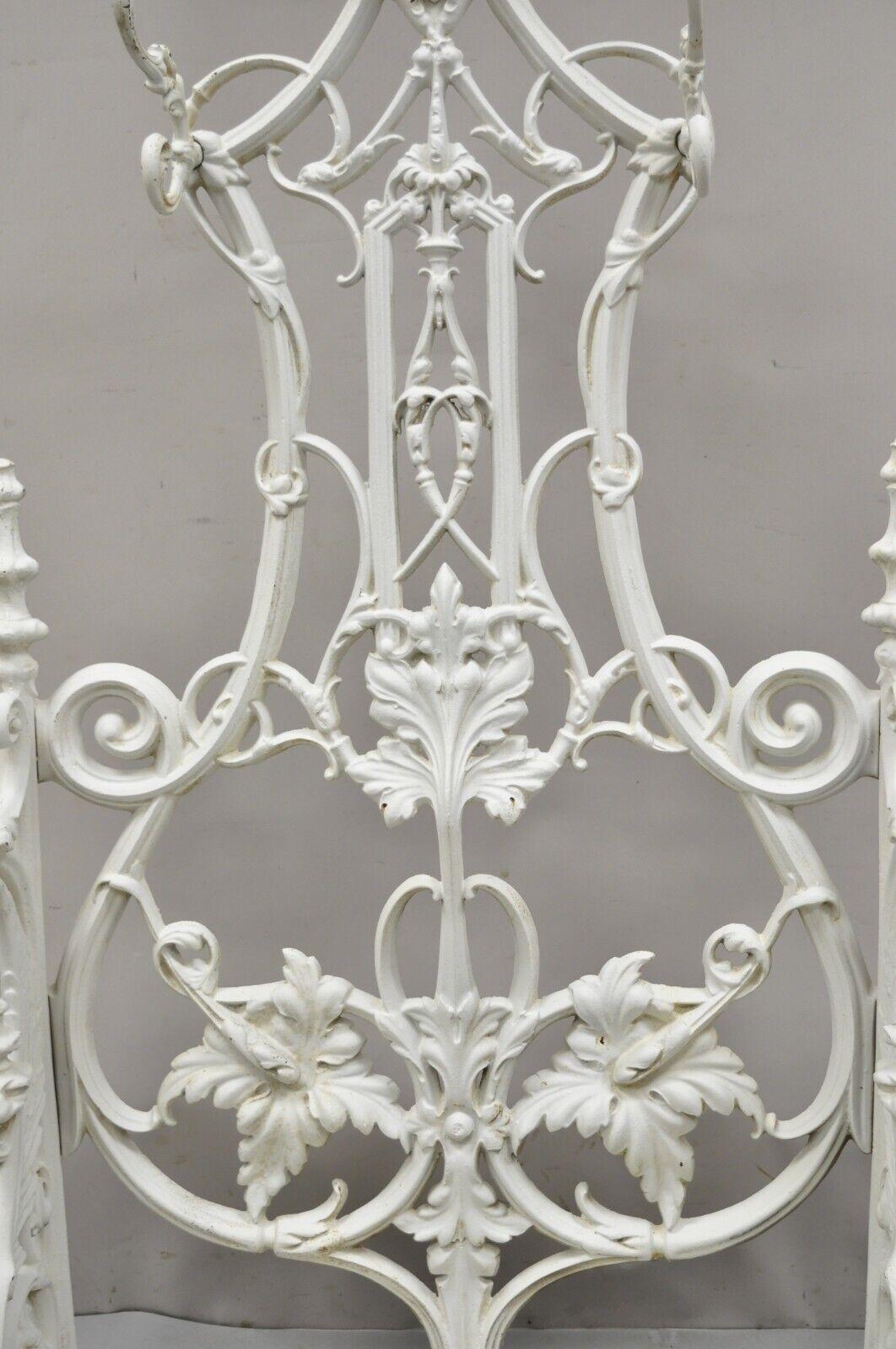 Antique French Art Nouveau Cast Iron Hall Tree Mirror Stand attr Alfred Corneau In Good Condition For Sale In Philadelphia, PA