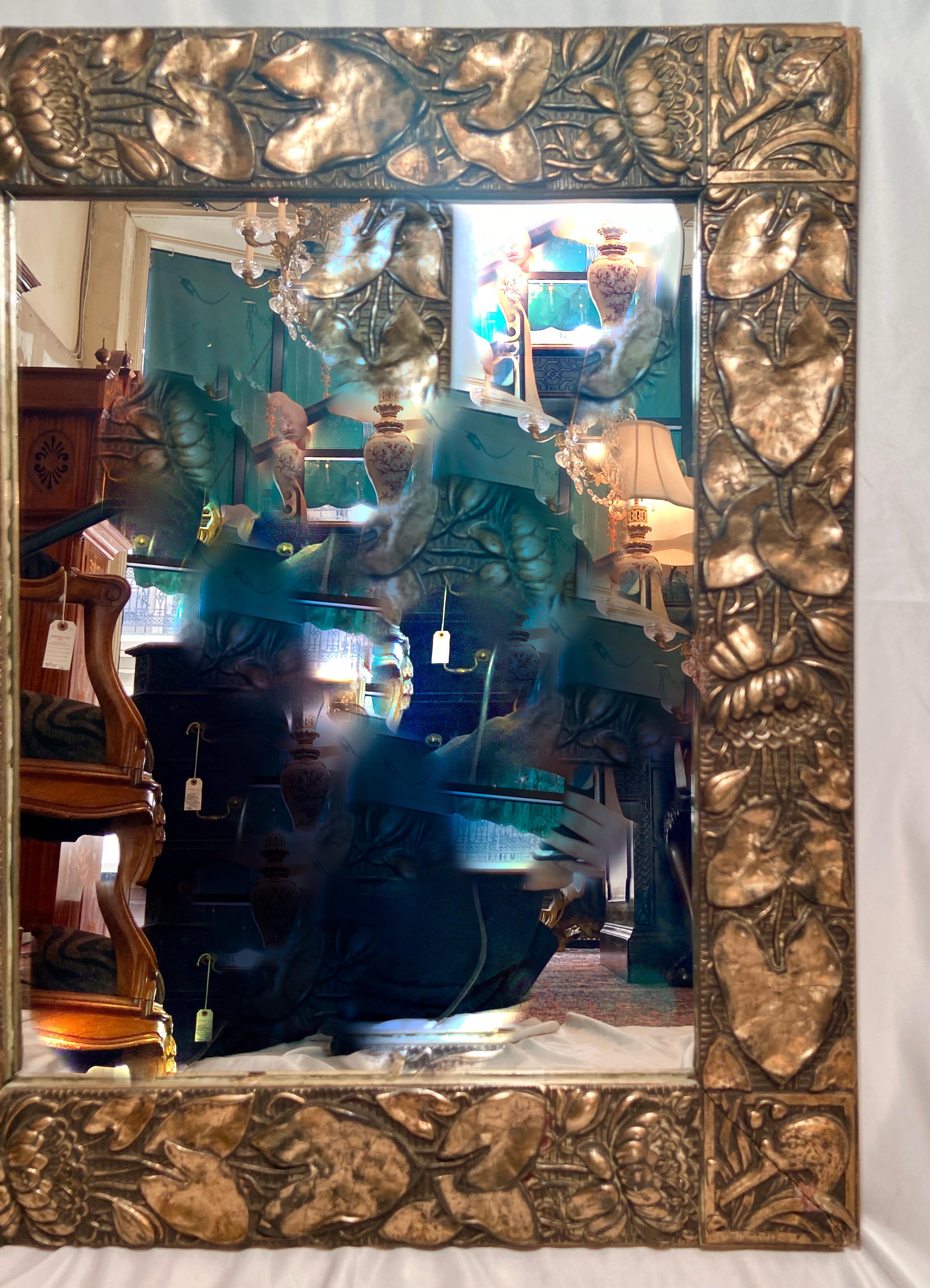 antique art nouveau mirror