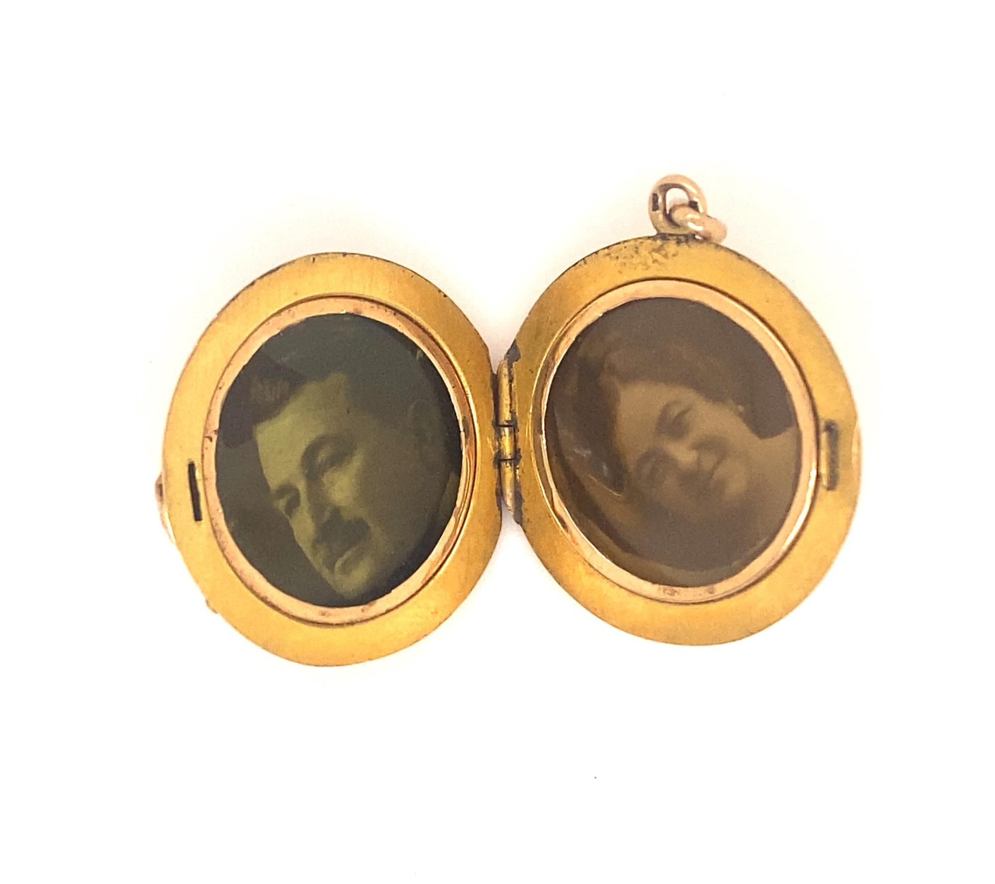 Antique French Art Nouveau Imperial Eagle 18K Gold Diamond Locket For Sale 1