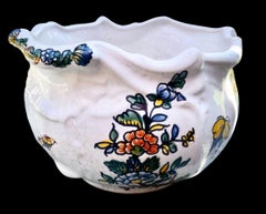 Antique French Art Nouveau Majolica Jardinière