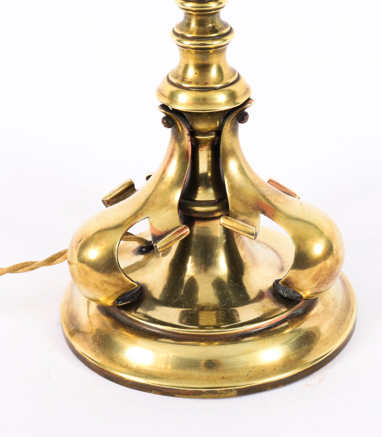 Antique French Art Nouveau Ormolu Tischlampe Late 19th Century im Angebot 5