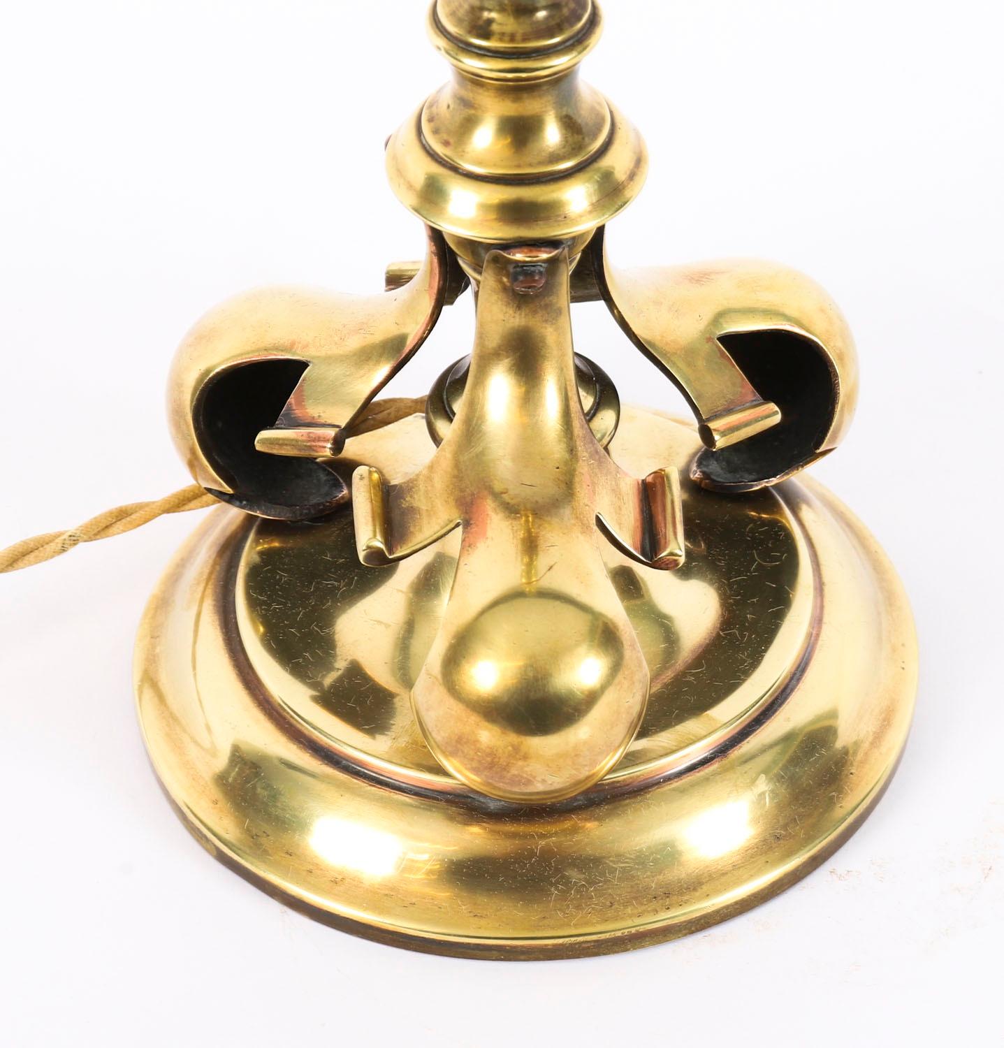 Antique French Art Nouveau Ormolu Tischlampe Late 19th Century im Angebot 2