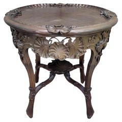 Antique French Art Nouveau Style Beistelltisch