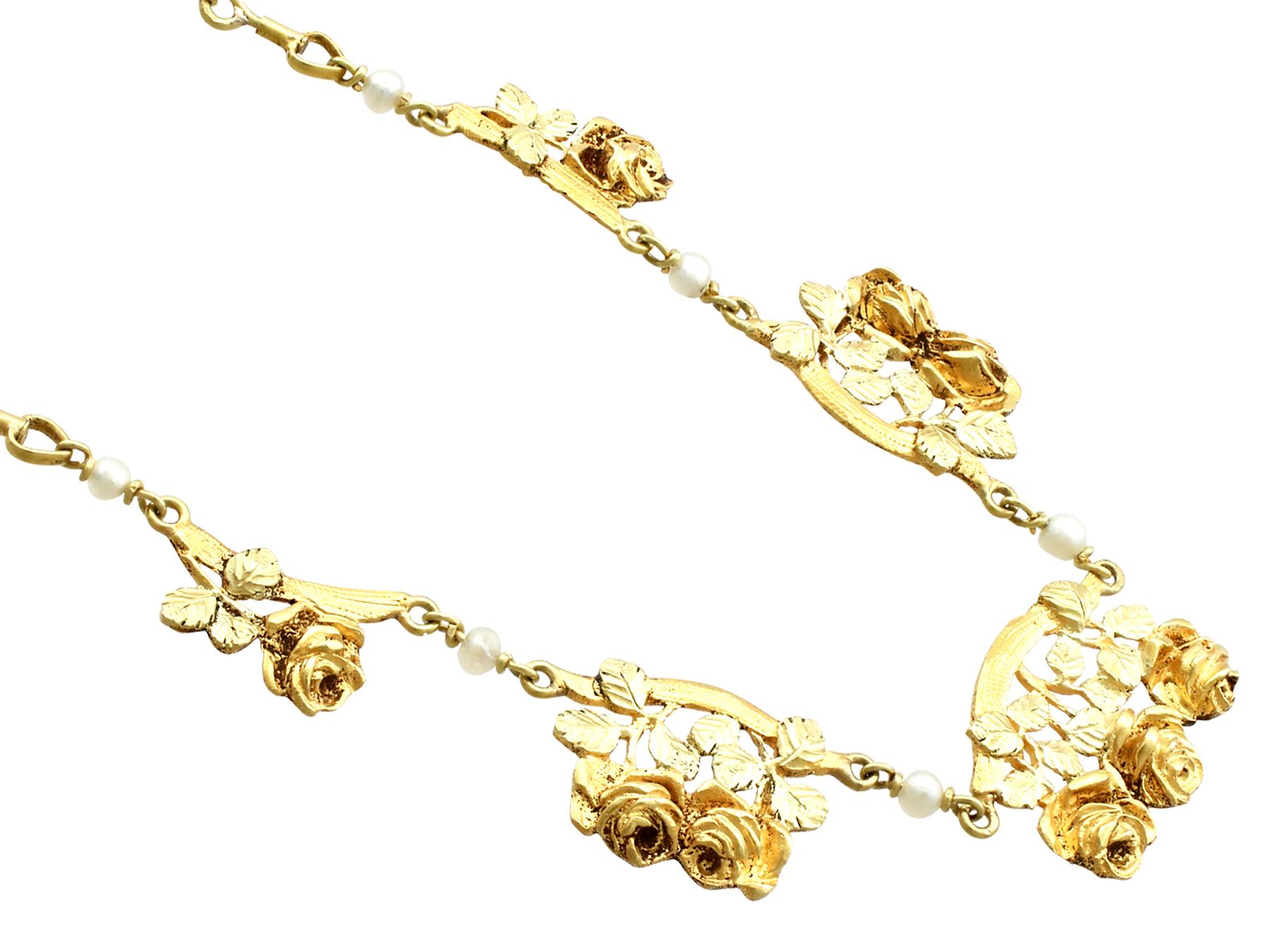 old style gold necklace