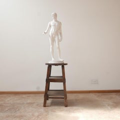 Antique French Artist Selette Sculpture Stand