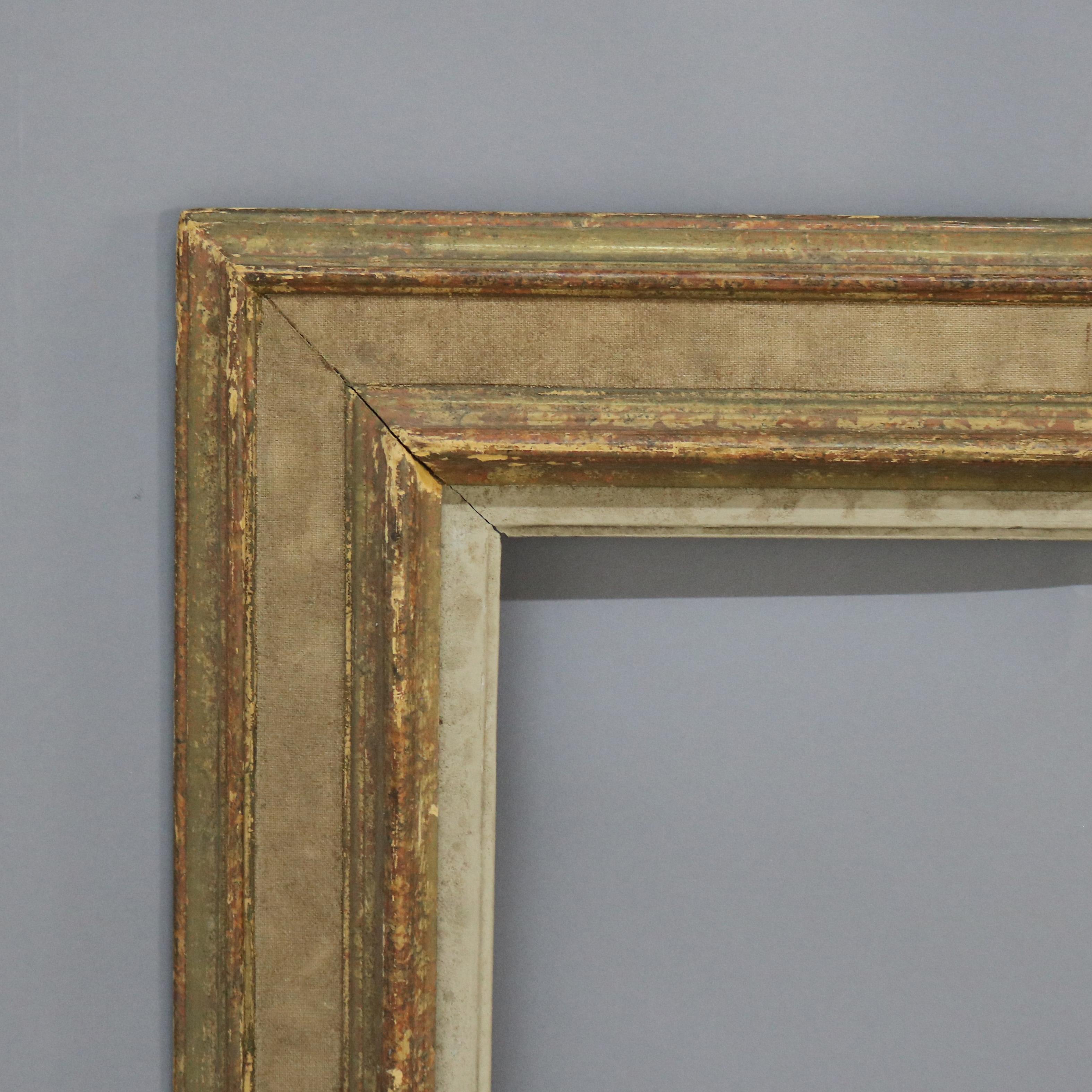Antique French Arts & Crafts Marco de retrato policromado C1920

Medidas: 30,5
