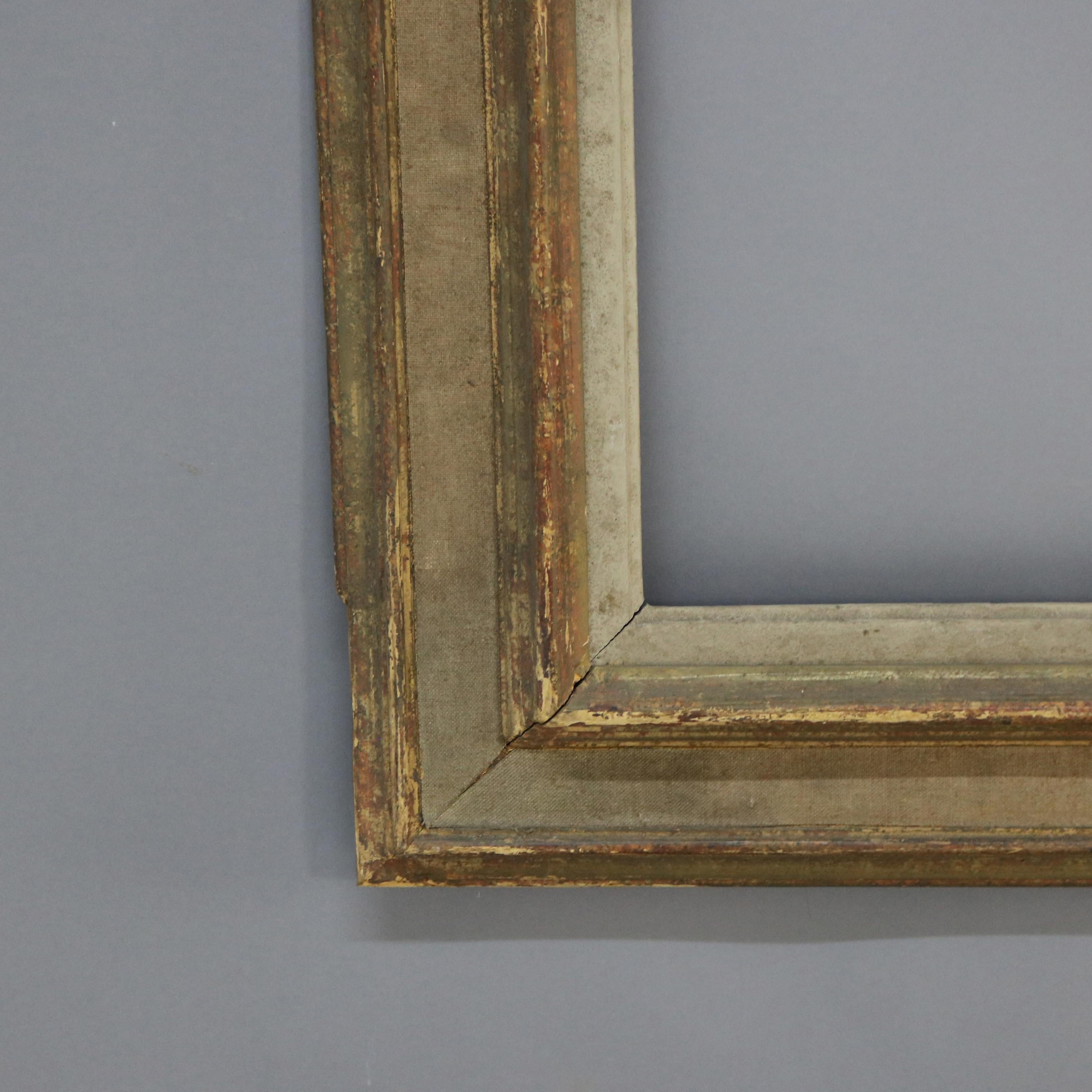 Antique French Arts & Crafts Marco de retrato policromado C1920 Policromado en venta