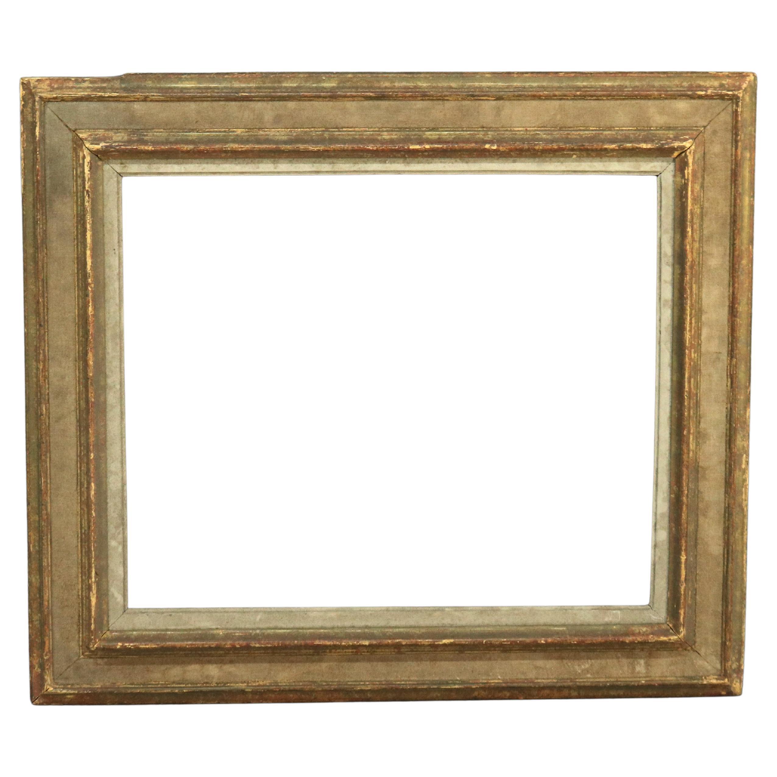 Antique French Arts & Crafts Marco de retrato policromado C1920 en venta