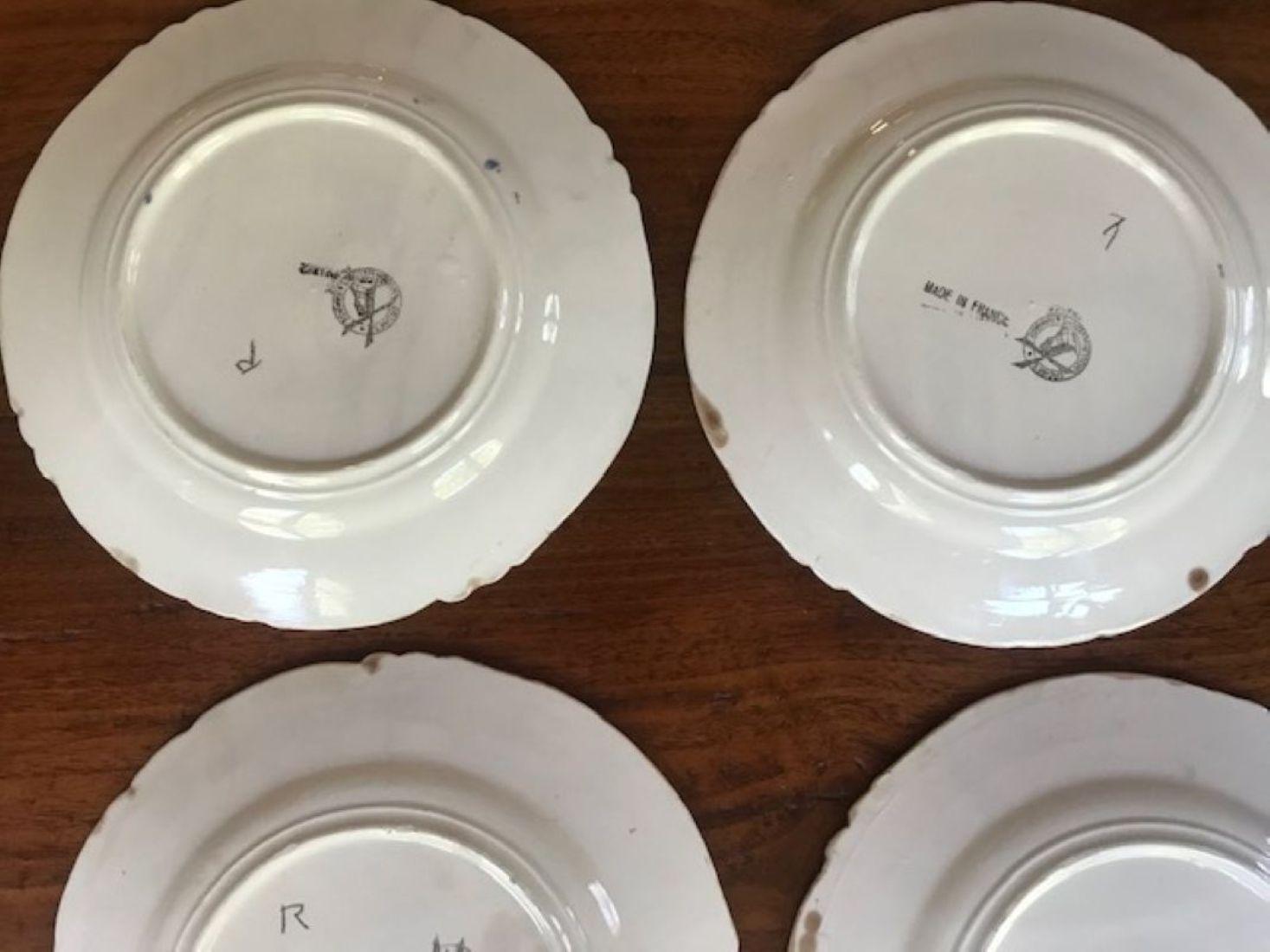 Antiguo plato de espárragos francés de Orchies, años 20 Cerámico en venta