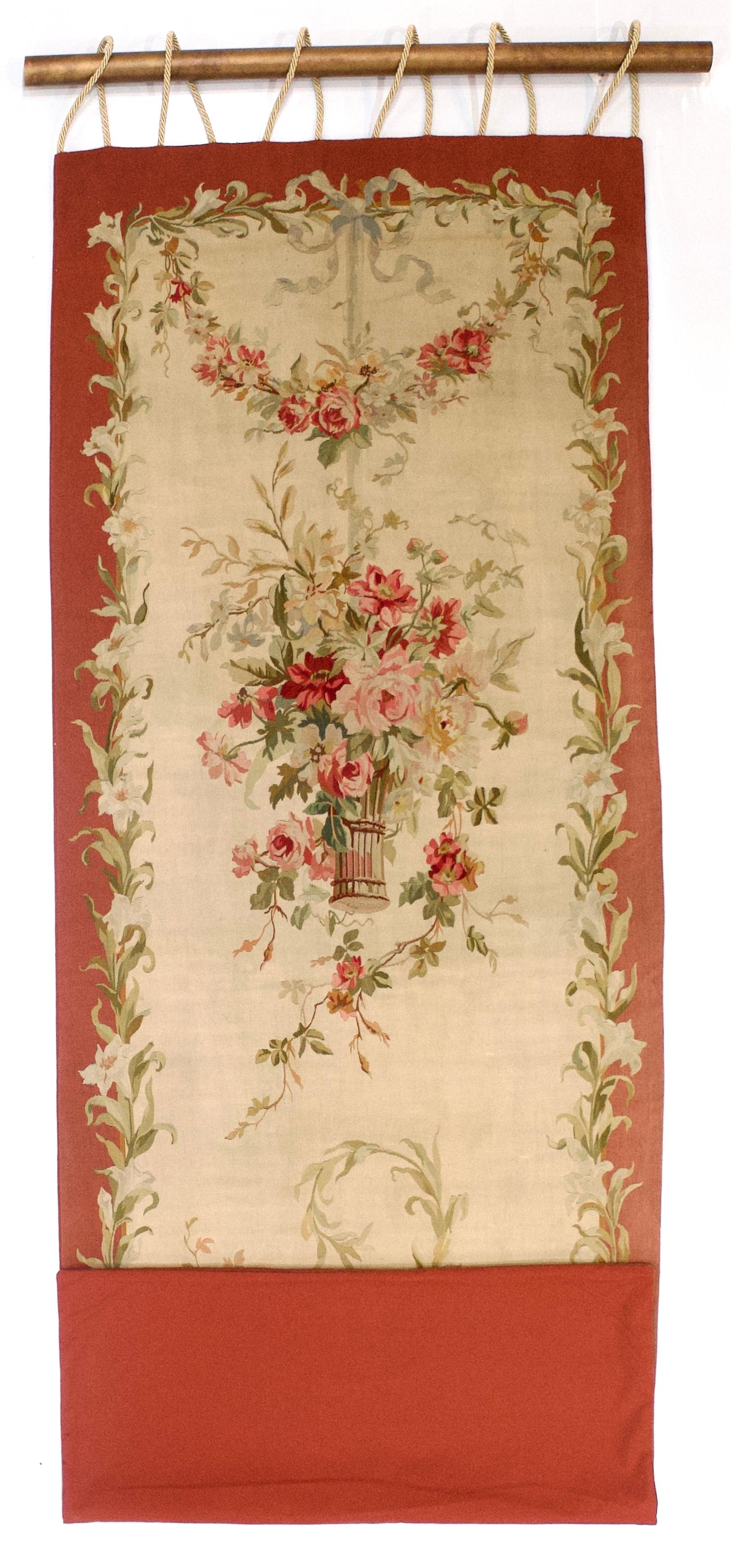 Antique French Aubusson (1 of pair) 3'6