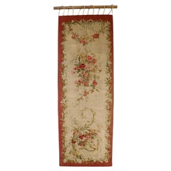 Antique French Aubusson (1 di paio) 3'6" x 9'11"
