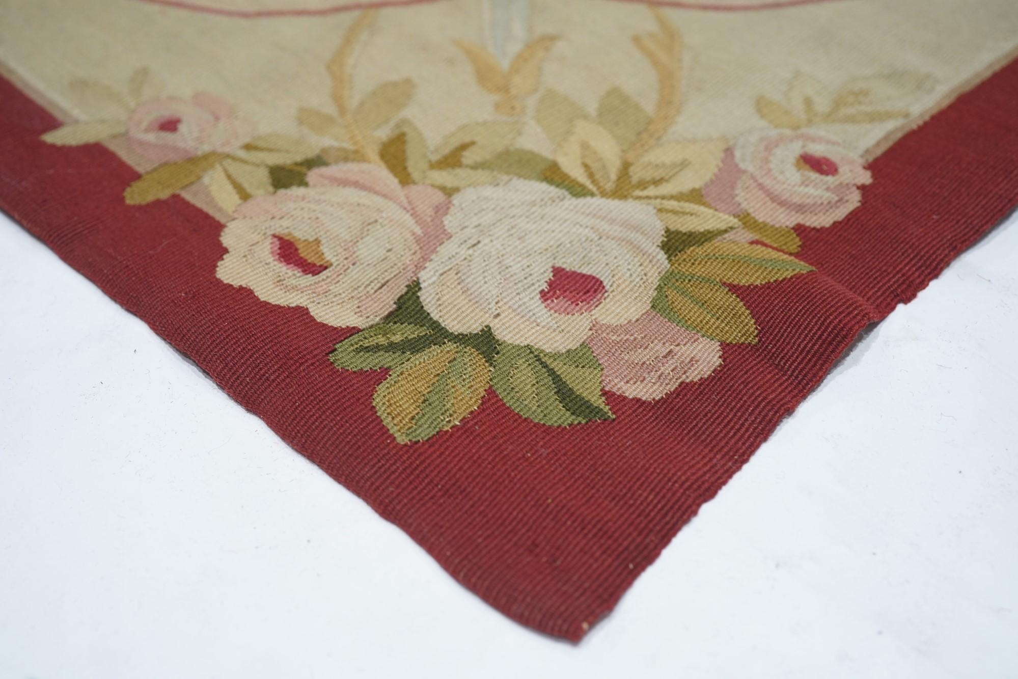 Late 19th Century Antique French Aubusson-Beauvais Rug For Sale