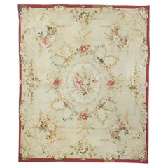 Antique French Aubusson-Beauvais Rug