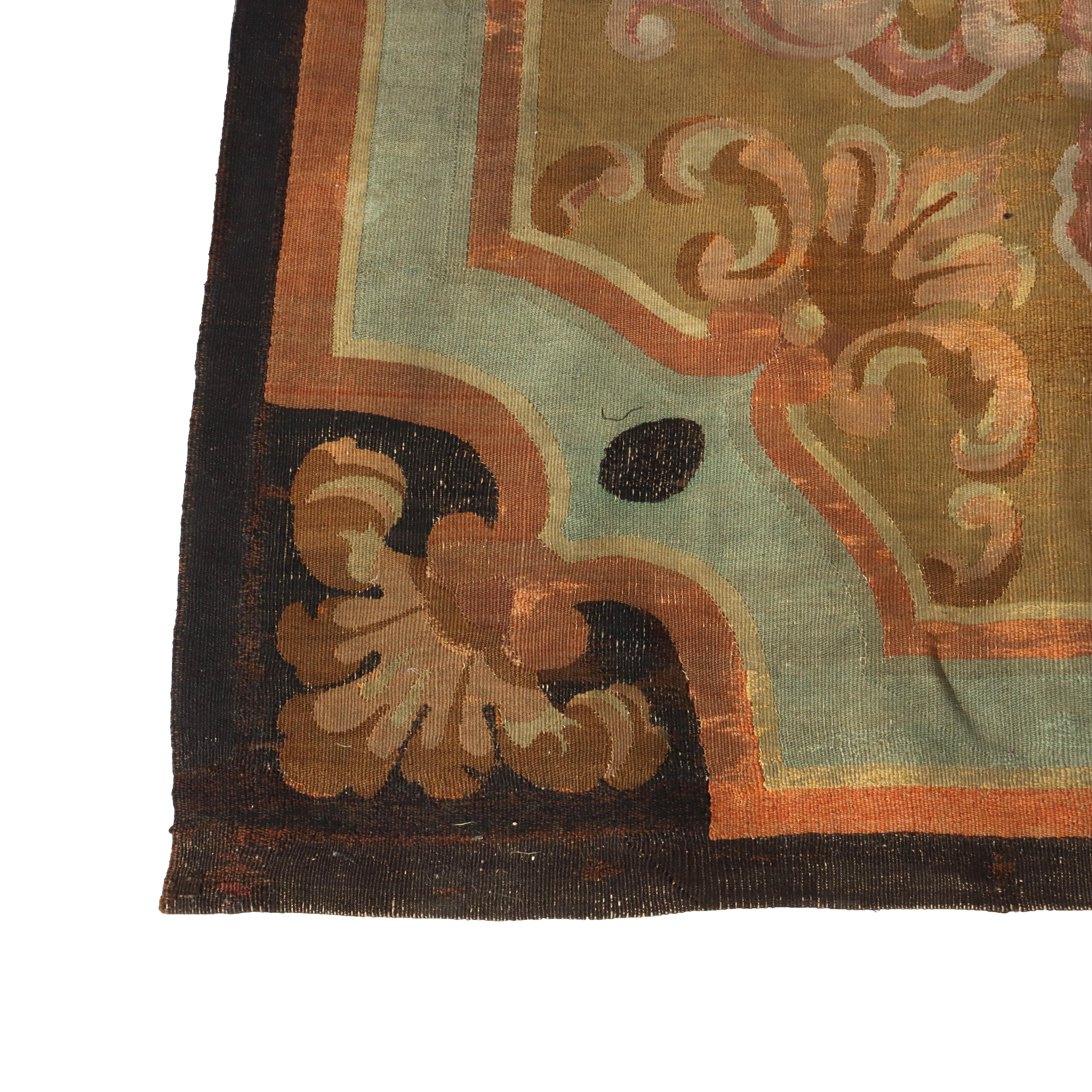 Antique French Alfombra de Aubusson S. XIX en Bueno estado para la venta en Big Flats, NY