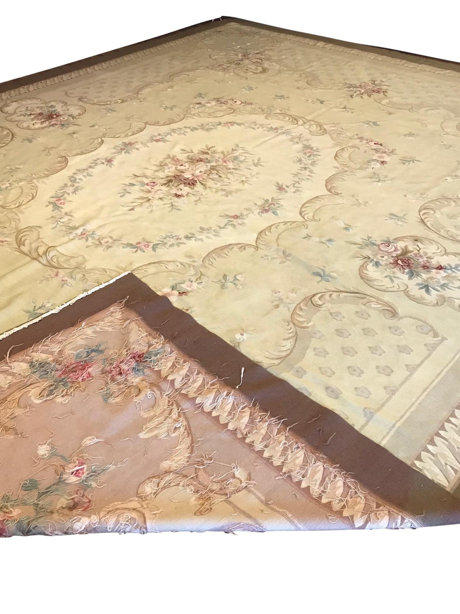 Antique French Aubusson Carpet 6