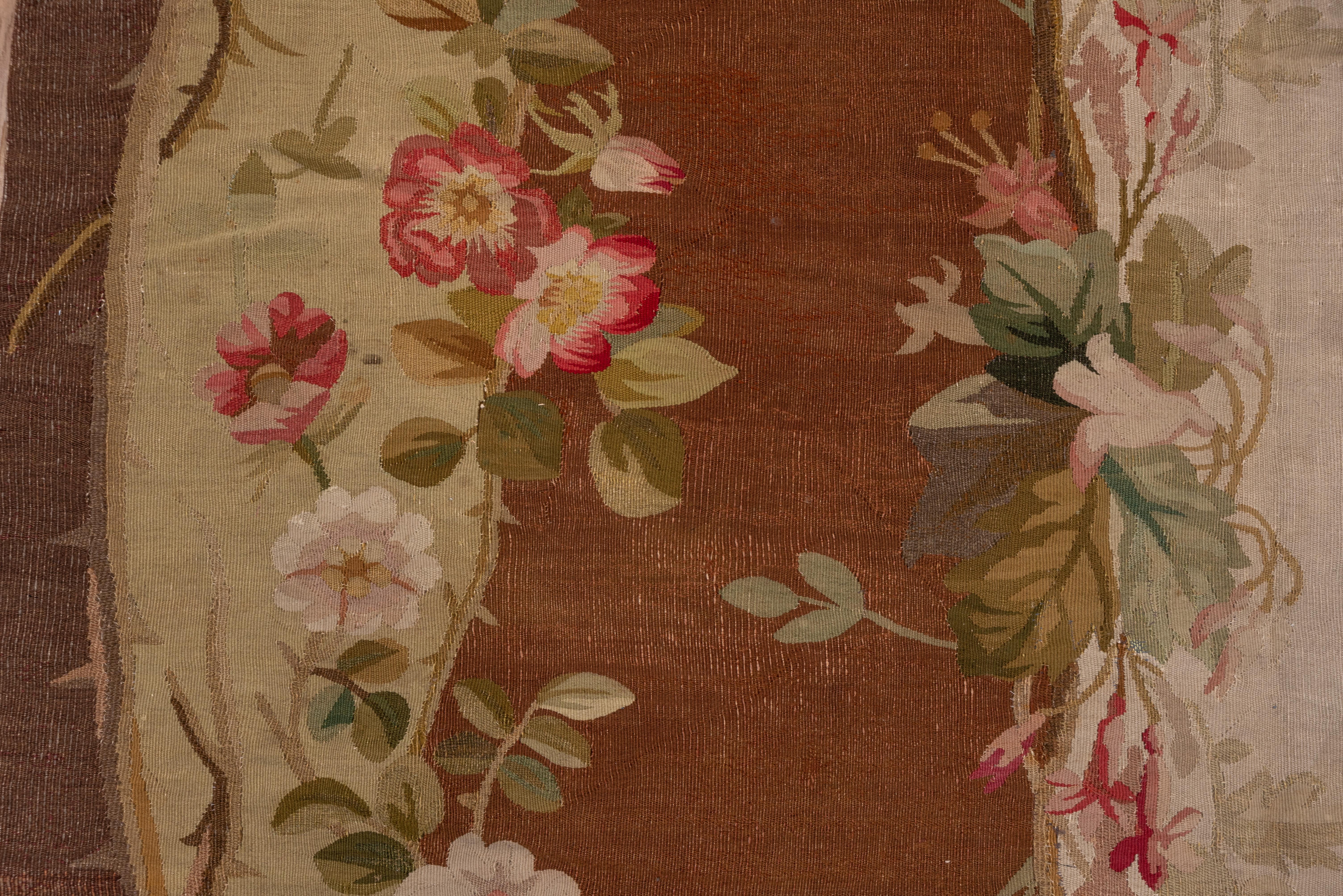 Early 20th Century Antique French Aubusson Carpet For Sale