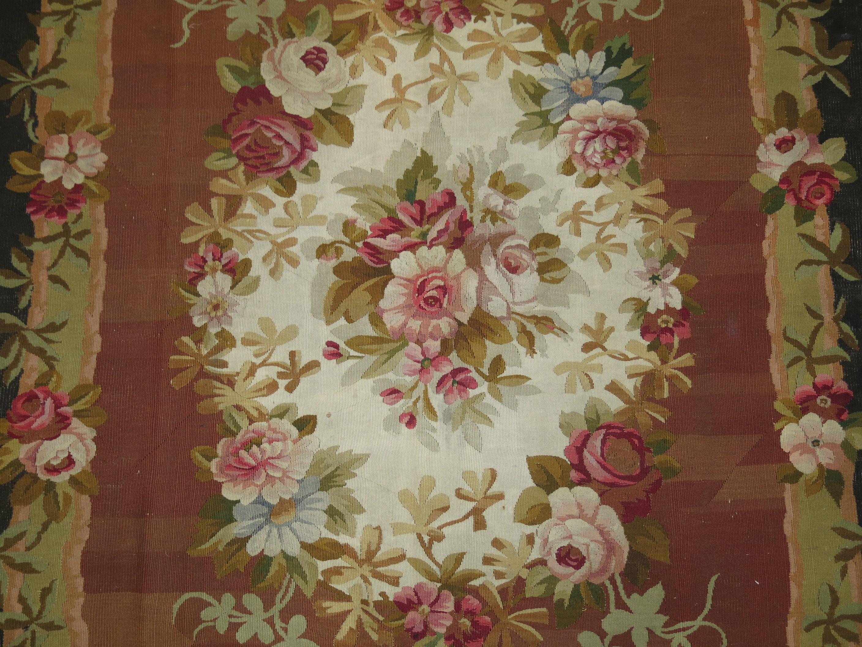 Louis Philippe French Aubusson Mid 19th Century Carpet For Sale 2