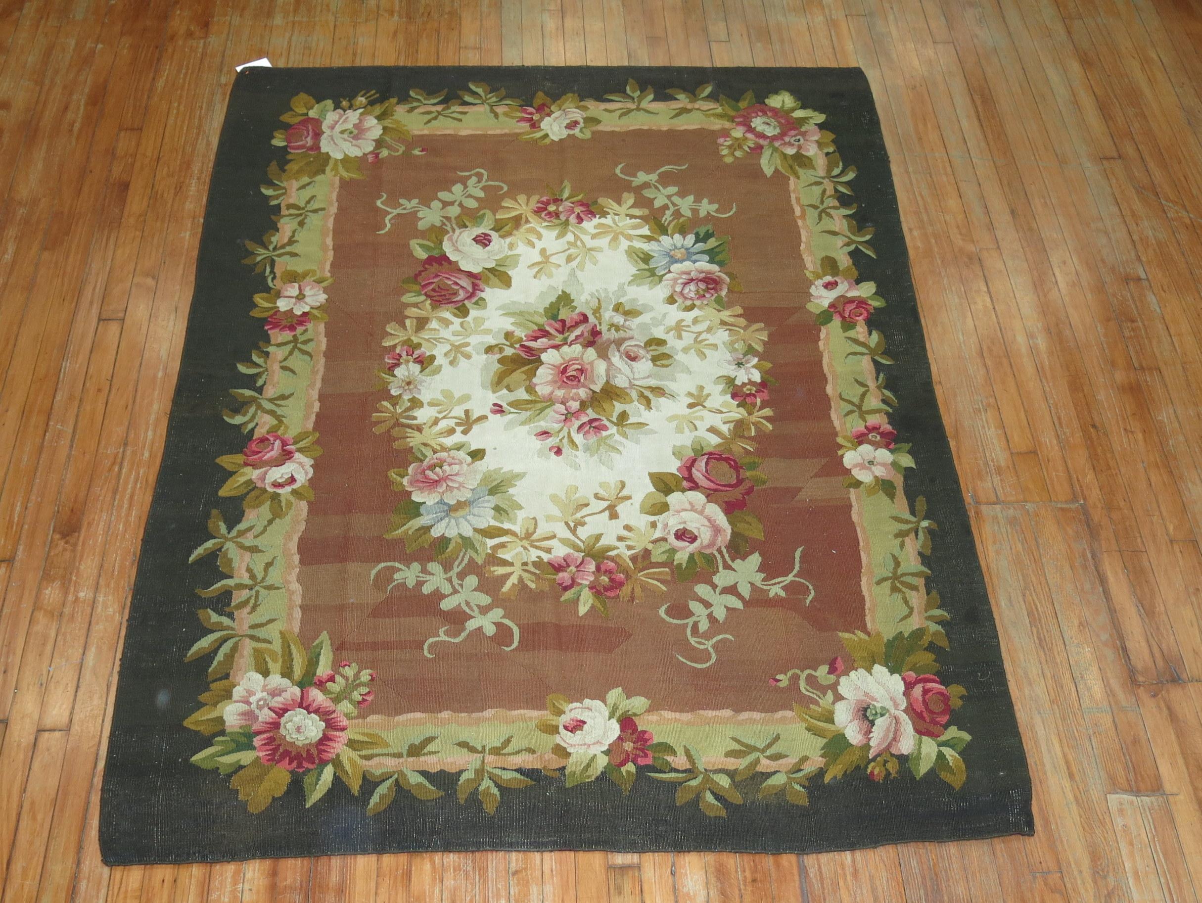 Louis Philippe French Aubusson Mid 19th Century Carpet For Sale 3