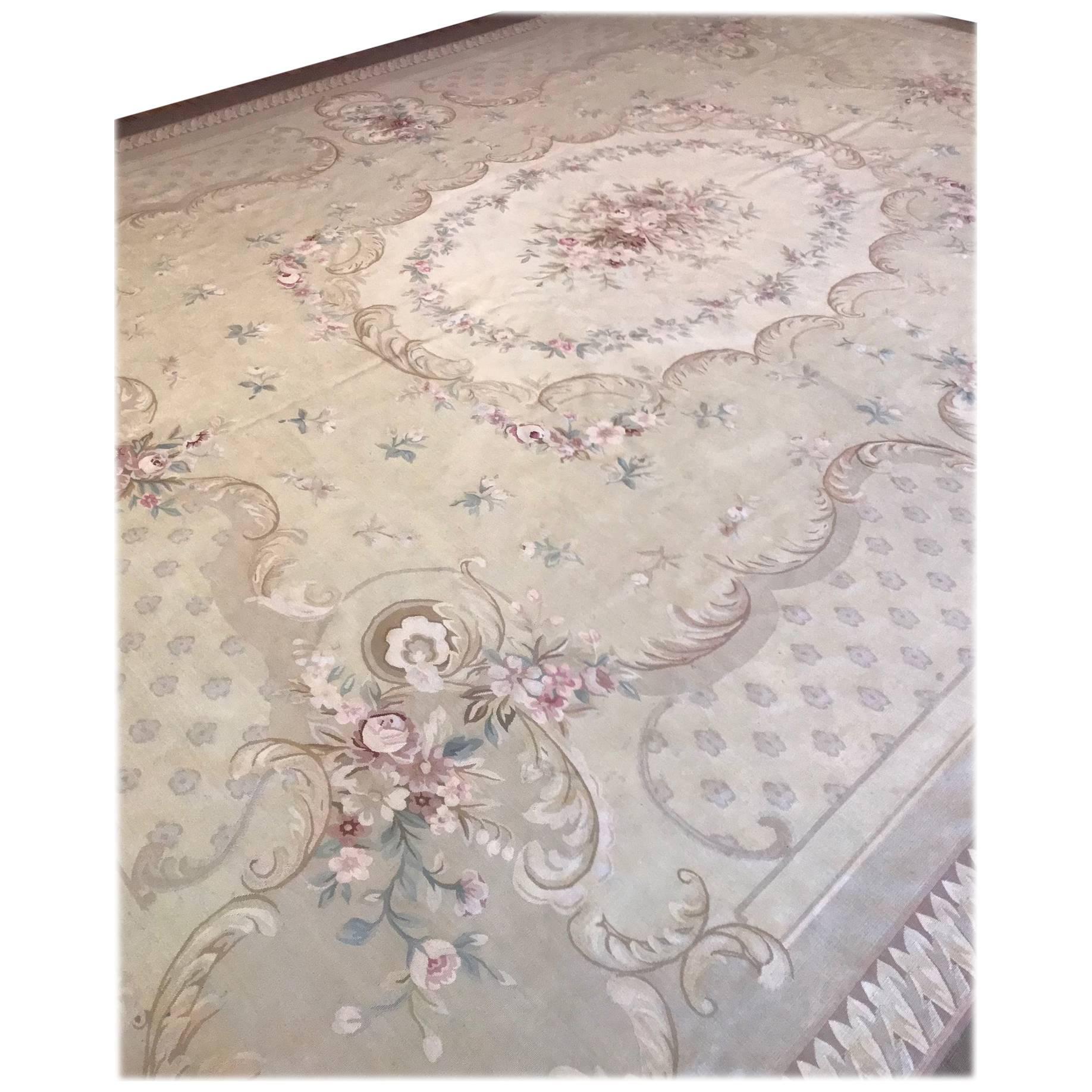 Antique French Aubusson Carpet