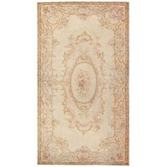 Antique French Aubusson Carpet. Size: 18 ft x 34 ft 6 in (5.49 m x 10.52 m)